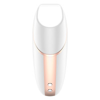 Вакуумний кліторальний стимулятор Satisfyer Love Triangle White з керуванням через інтернет