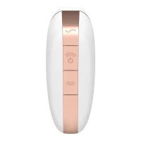 Вакуумний кліторальний стимулятор Satisfyer Love Triangle White з керуванням через інтернет — Переглянути зображення 5