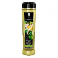 Органічна масажна олія Shunga ORGANICA – Exotic green tea (240 мл) з вітаміном Е — Просмотреть изображение 1