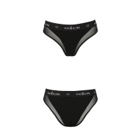Трусики с прозрачной вставкой Passion PS002 PANTIES XL, black