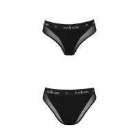 Трусики з прозорою вставкою Passion PS002 PANTIES XL, black — Переглянути зображення 5