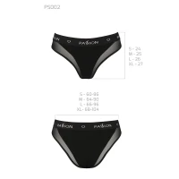 Трусики з прозорою вставкою Passion PS002 PANTIES XL, black — Переглянути зображення 6