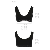 Спортивний топ з широкою гумкою Passion PS004 TOP M, black — Просмотреть изображение 6