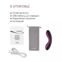 Кліторальний вібратор Svakom Echo Violet — Переглянути зображення 7