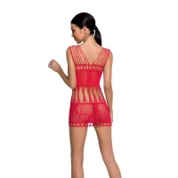 Бодістокінг мінісукня з метеликами Passion BS090 One Size red — Просмотреть изображение 2