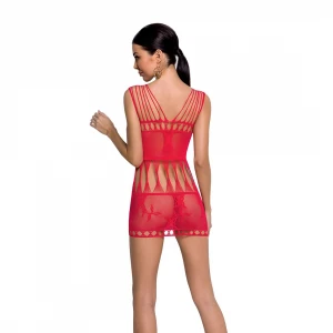 Бодістокінг мінісукня з метеликами Passion BS090 One Size red