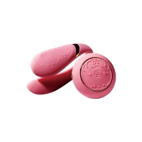 Смартвібратор для пар Zalo Fanfan set Rouge Pink, пульт ДК — Просмотреть изображение 1