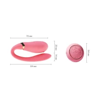 Смартвібратор для пар Zalo Fanfan set Rouge Pink, пульт ДК — Просмотреть изображение 3