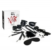 Набір BDSM Art of Sex – Set Leather, 10 предметів, чорний, натуральна шкіра — Просмотреть изображение 3