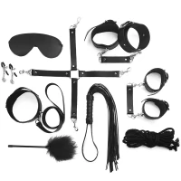 Набір BDSM Art of Sex – Set Leather, 10 предметів, чорний, натуральна шкіра — Просмотреть изображение 2