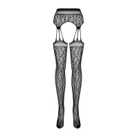 Сетчатые чулки-стокинги под леопард Obsessive Garter stockings S817 S/M/L, имитация гартеров, с дост Сетчатые чулки-стокинги под леопард Obsessive Garter stockings S817 S/M/L, имитация гартеров, с дост