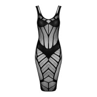 Напівпрозора сукня міді Obsessive D609 dress S/M/L, black