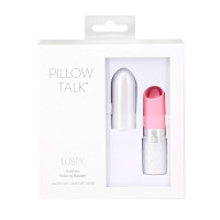 Вибратор Pillow Talk Lusty Luxurious Flickering Massager - Pink — Просмотреть изображение 7