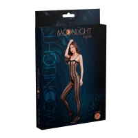 Прозорий бодістокінг Moonlight Model 03 XS-L Black, з доступом — Переглянути зображення 3