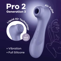 Вакуумний кліторальний стимулятор Satisfyer Pro 2 Generation 3 with Liquid Air Lilac — Переглянути зображення 1