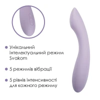 Вібратор для точки G з інтелектуальним режимом Svakom Amy 2 Pastel Lilac — Переглянути зображення 3