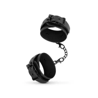 Поножі Bedroom Fantasies: Faux Leather Ankle Cuffs, чорні — Просмотреть изображение 3