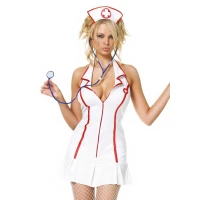 ​​Еротичний костюм медсестри Leg Avenue Head Nurse S/M, сукня, аксесуар на голову, стетоскоп — Переглянути зображення 2
