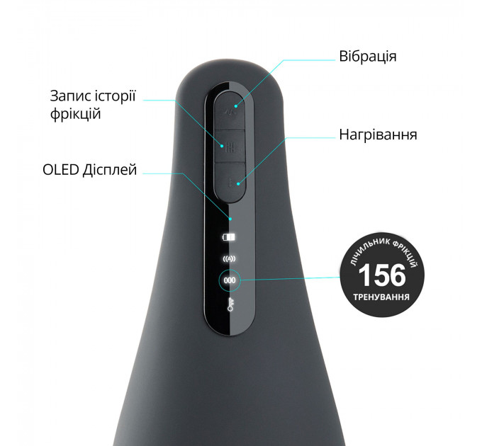 Мастурбатор Otouch AIRTURN 1, 7 режимів вібрації, 2 рівні підігріву, лічильник фрикцій