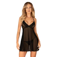 Пеньюар та трусики Obsessive Latinesa babydoll &amp; thong XS/S — Просмотреть изображение 1