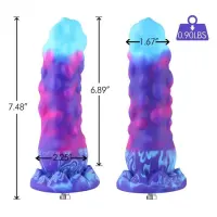 Фалоімітатор для секс-машин Hismith 7.48″ Silicone Dildo HSA138 Monster Series, система KlicLok — Переглянути зображення 2