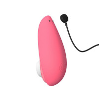Вакуумний кліторальний стимулятор Womanizer Liberty 2 Vibrant Rose, 8 режимів, магнітна кришечка