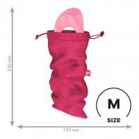 Мішечок для секс-іграшок Satisfyer Treasure Bag M, рожевий, на шнурку — Просмотреть изображение 1