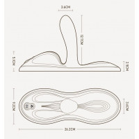 Sit-on-top смарт-вібратор Zalo – Flora Smart Vibrating Pad Velvet Purple, 9 моторів