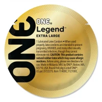 Презерватив ONE Legend XL, 1 шт, збільшений розмір, розширення на кінці, зі змазкою — Просмотреть изображение 1