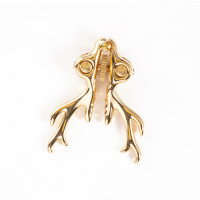 Затискачі для сосків LOCKINK SEVANDA Stag Adjustable Nipple Clamps, золотисті, зі знімними підвісками