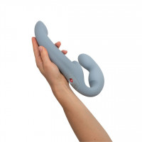 Безремневой страпон с вибрацией Fun Factory SHARE VIBE PRO cool grey, регулируемый Безремневой страпон с вибрацией Fun Factory SHARE VIBE PRO cool grey, регулируемый