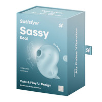 Вакуумний кліторальний стимулятор з вібрацією Satisfyer Sassy Seal, 2 незалежні мотори