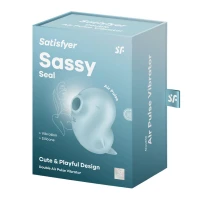 Вакуумний кліторальний стимулятор з вібрацією Satisfyer Sassy Seal, 2 незалежні мотори — Переглянути зображення 5