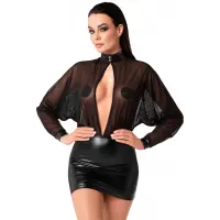 Сукня Noir Handmade F348 Powerwetlook and tulle dress - L — Переглянути зображення 1