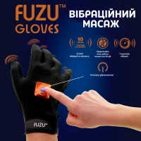 Віброрукавичка (ліва) FUZU Gloves Vibrating Massage Left Hand, 11 режимів — Просмотреть изображение 3