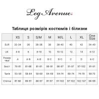 Комплект Leg Avenue Off Shoulder Crop Top and Legging One Size — Переглянути зображення 7