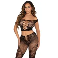 Комплект Leg Avenue Off Shoulder Crop Top and Legging One Size — Переглянути зображення 1