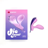Смарт-віброяйце зі стимуляцією клітора KISSTOY Viosecret Pro, реагує на стискання, пояс для кріплення — Переглянути зображення 6