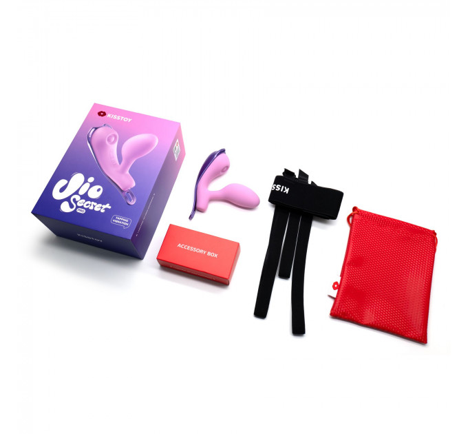 Віброяйце під одяг KISSTOY Viosecret Pro, з пульсацією для клітора, трусики-стрепи в комплекті