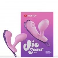 Смарт-віброяйце зі стимуляцією клітора KISSTOY Viosecret Pro, реагує на стискання, пояс для кріплення — Переглянути зображення 4