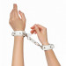 Наручники із натуральної шкіри Art of Sex - Eva, колір білий