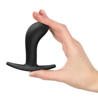 Анальна пробка Fun Factory BOOTIE M Black, діаметр 3,3 см, тонкий обмежувач — Переглянути зображення 2