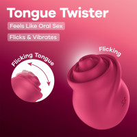 Вібростимулятор для клітора Satisfyer Tongue Twister з імітацією язичка — Переглянути зображення 6