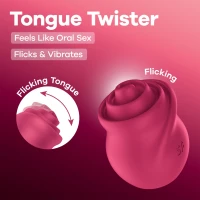 Вібростимулятор для клітора Satisfyer Tongue Twister з імітацією язичка — Переглянути зображення 6
