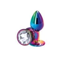Анальна пробка NS Novelties Rear Assets - Multicolor - Small - Clear — Переглянути зображення 1