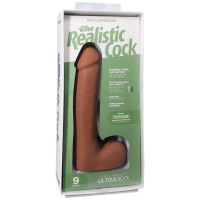 Фалоімітатор Doc Johnson The Realistic Cock ULTRASKYN - 9 Inch with Balls Caramel — Переглянути зображення 8