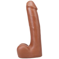 Фалоімітатор Doc Johnson The Realistic Cock ULTRASKYN - 9 Inch with Balls Caramel — Просмотреть изображение 2