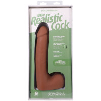 Фалоімітатор Doc Johnson The Realistic Cock ULTRASKYN - 9 Inch with Balls Caramel — Переглянути зображення 10