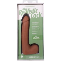 Фалоімітатор Doc Johnson The Realistic Cock ULTRASKYN - 9 Inch with Balls Caramel — Просмотреть изображение 10