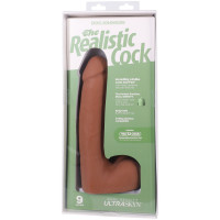 Фалоімітатор Doc Johnson The Realistic Cock ULTRASKYN - 9 Inch with Balls Caramel — Переглянути зображення 9